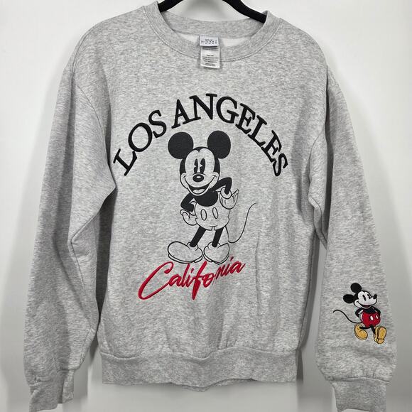 Disney Womens Size Medium Sweatshirt Mickey Mouse Destination Los Angeles - Picture 1 of 7